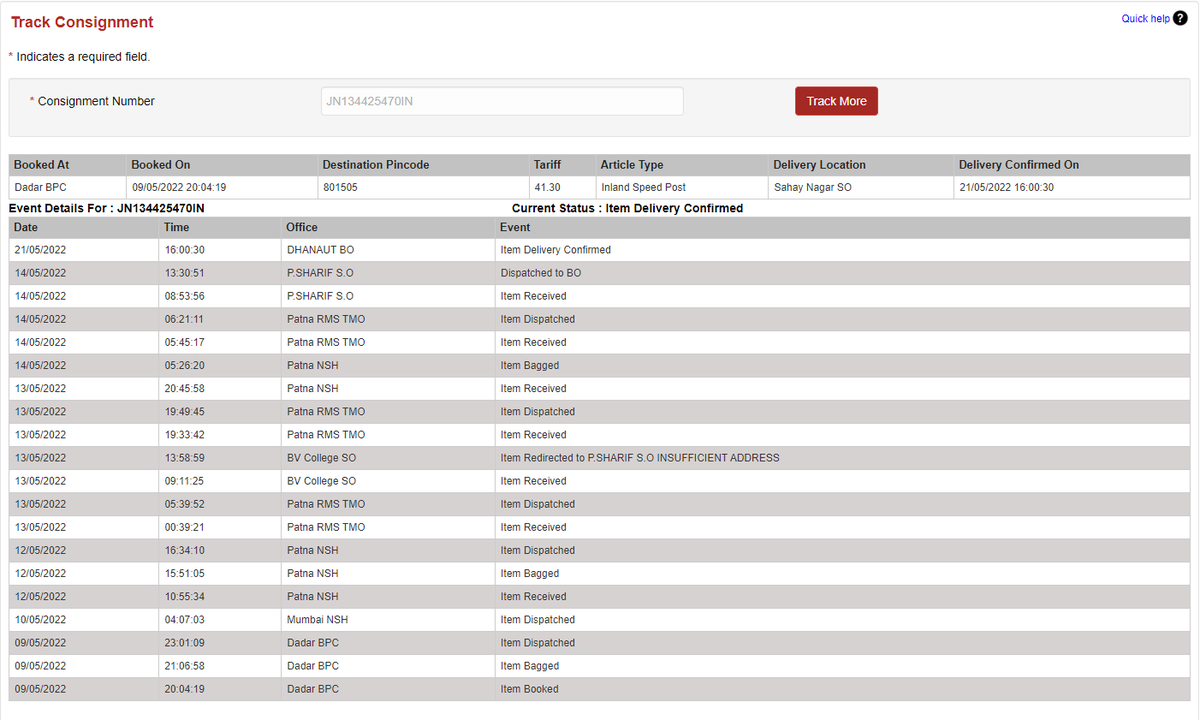 aks_gb's tweet photo. @IndiaPostOffice 
Could you please let me know where have you delivered it ? https://t.co/XDPNY61ZMj