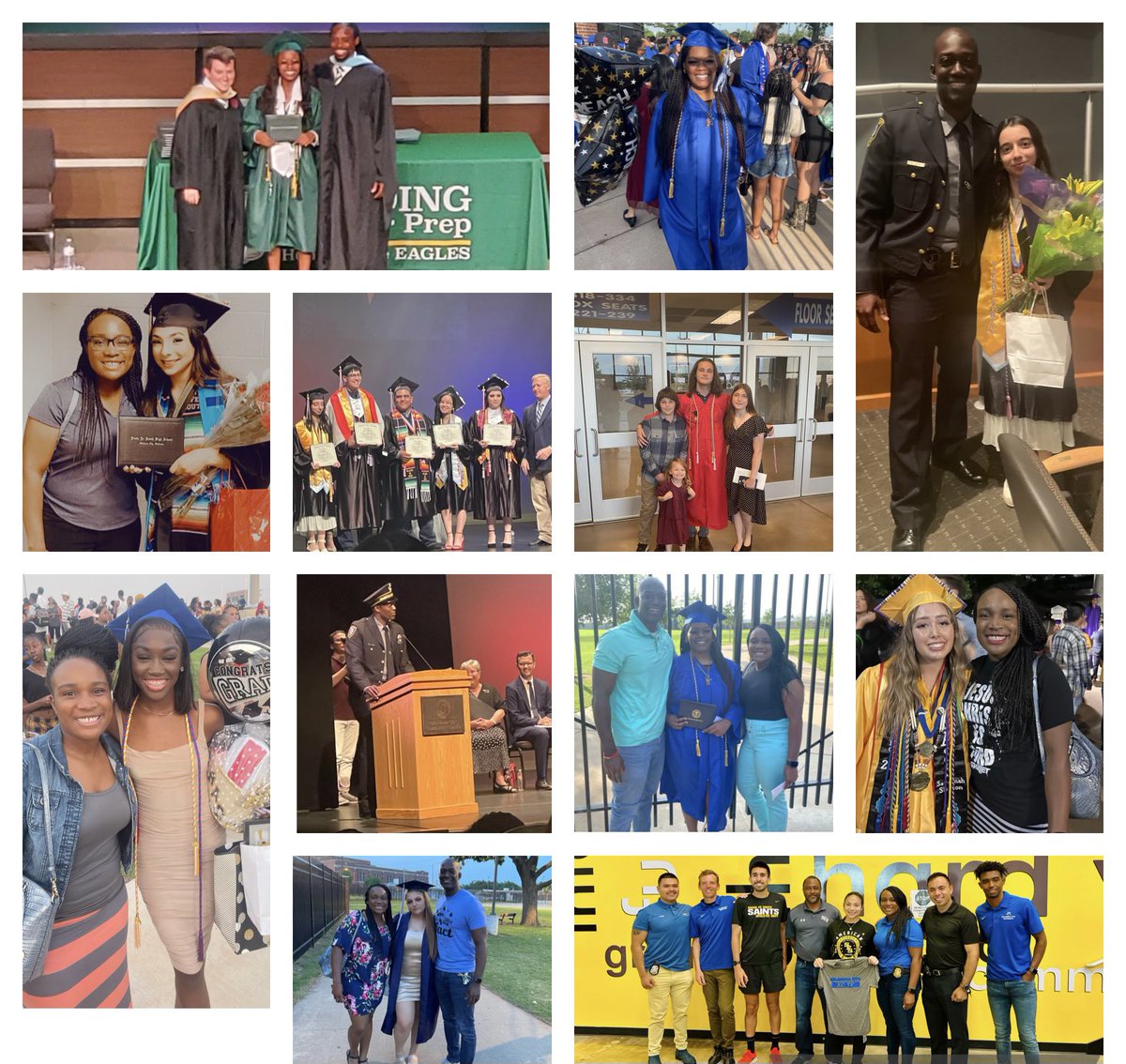 OKCPD's tweet photo. One of the best parts of mentoring is celebrating your mentee’s success. 

This month we’ve celebrated several of our FACT students graduating from high school &amp; their many accomplishments. 

We’re proud of you class of 2022! Can’t wait to see all you accomplish! https://t.co/YIgWNB50ac