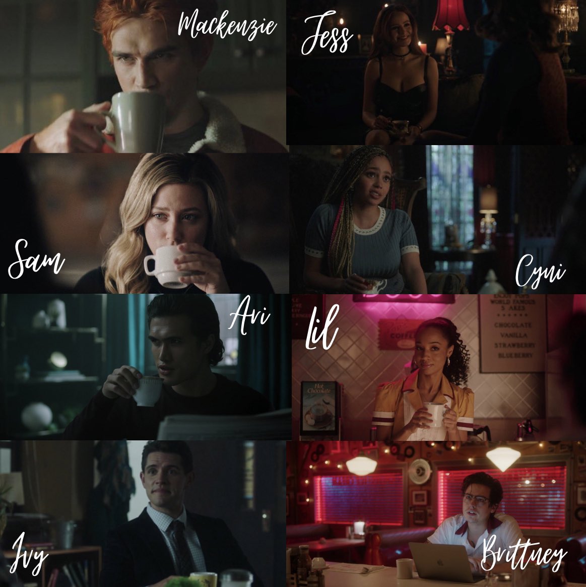 MackenzieLBurns's tweet photo. Your favourite #barchiegang with mugs… the group rebrand is here. #barchie #riverdale @SamNB92 @RvdWatcher @alphasarrows @barchiervd @SongYouFound @BarchieEndg4me @Brittne87669203 https://t.co/NXgavlhJQm