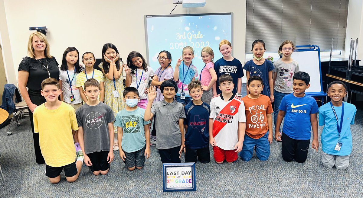 Getting close to the last day of school. I will miss this hard working group. They are ready for 4th grade and summer break! 👩‍🎓❤️🏖