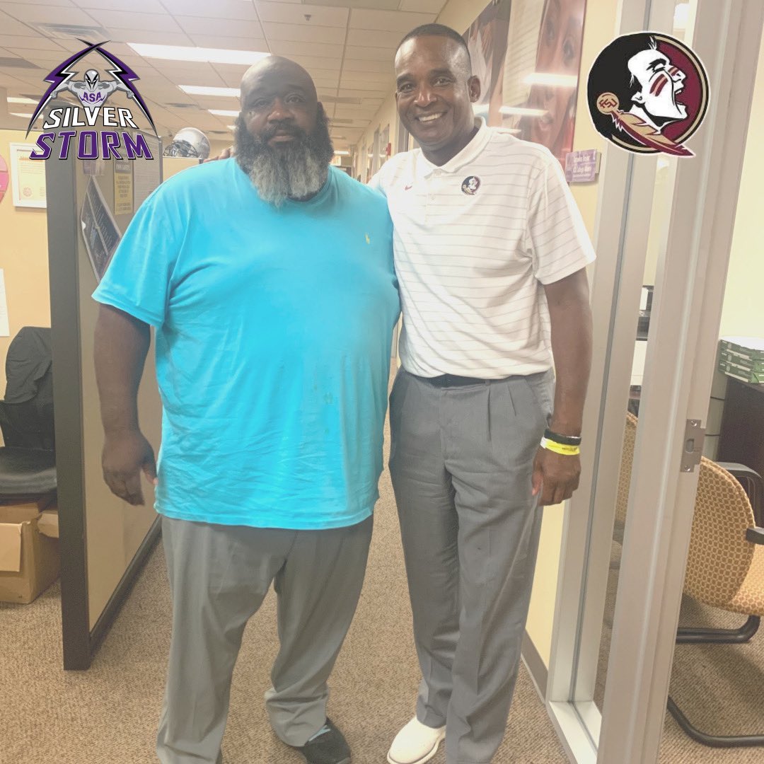Thank you Coach Randy Shannon <a href="/RLS2294/">Coach Randy Shannon</a> for stopping by and checking out our recruits! #ChangingTheCulture #GoSilverStorm