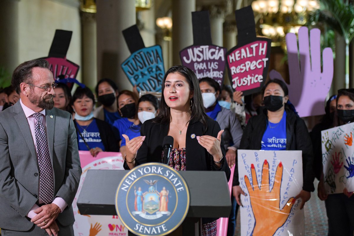 We cannot allow so-called “women’s work” to be underpaid and undervalued in New York State. <a href="/HarryBBronson/">Harry B. Bronson</a> &amp; I have a record of passing big bills for working families together, &amp; we have our sights set on the #NailSalonMinimumStandardsCouncil. 💅🏻