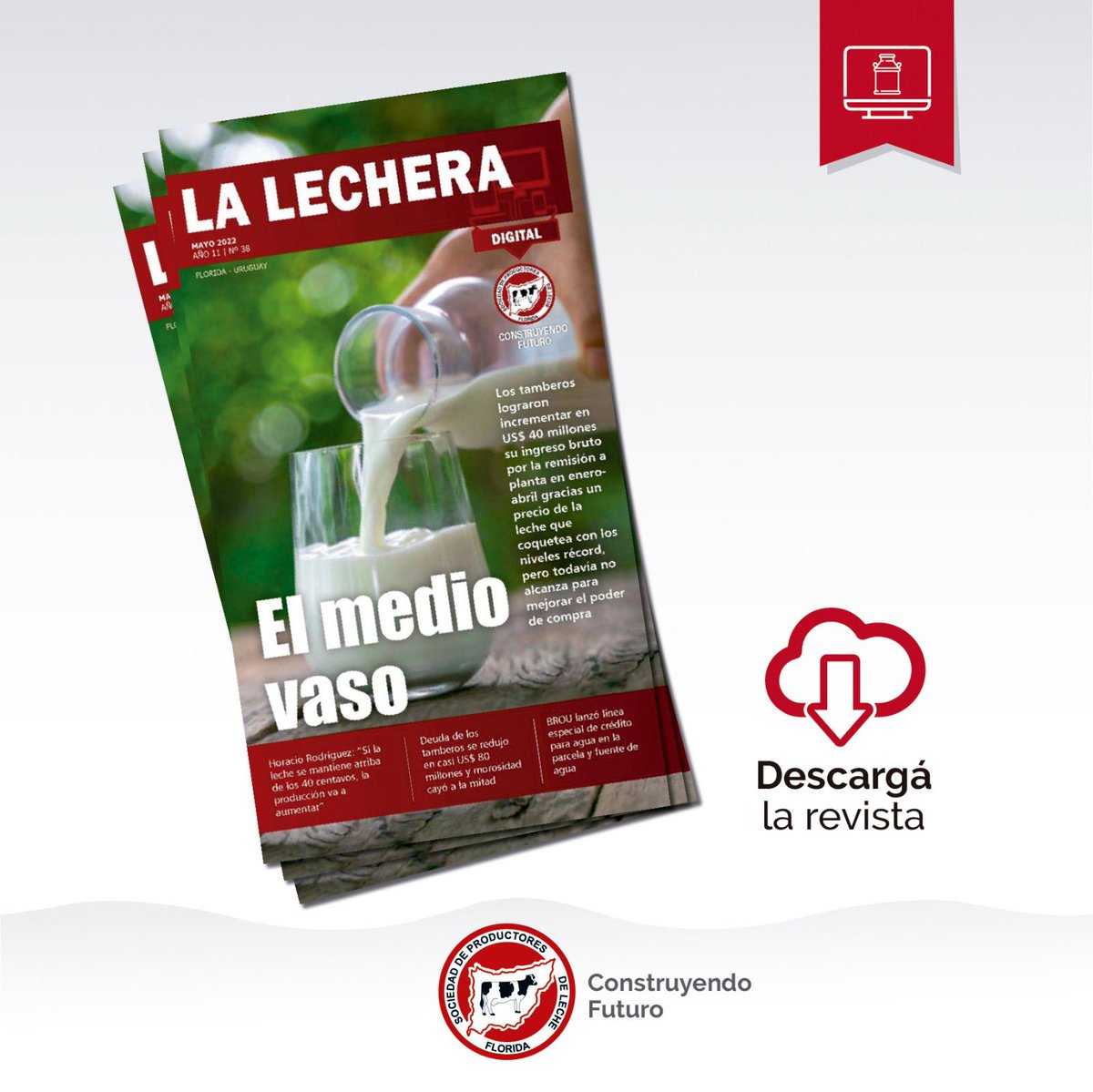 _splf's tweet photo. Conocé las últimas noticias de actualidad en el sector. 🐄 🗞  
📌Ingresá en 👉🏻https://t.co/YxLT2qj4qP y descargá la última edición de revista “La Lechera”.

#splf #florida #construyendofuturo #revista #lalechera #noticias #actualidad #sector https://t.co/kgLHJ5dMwm