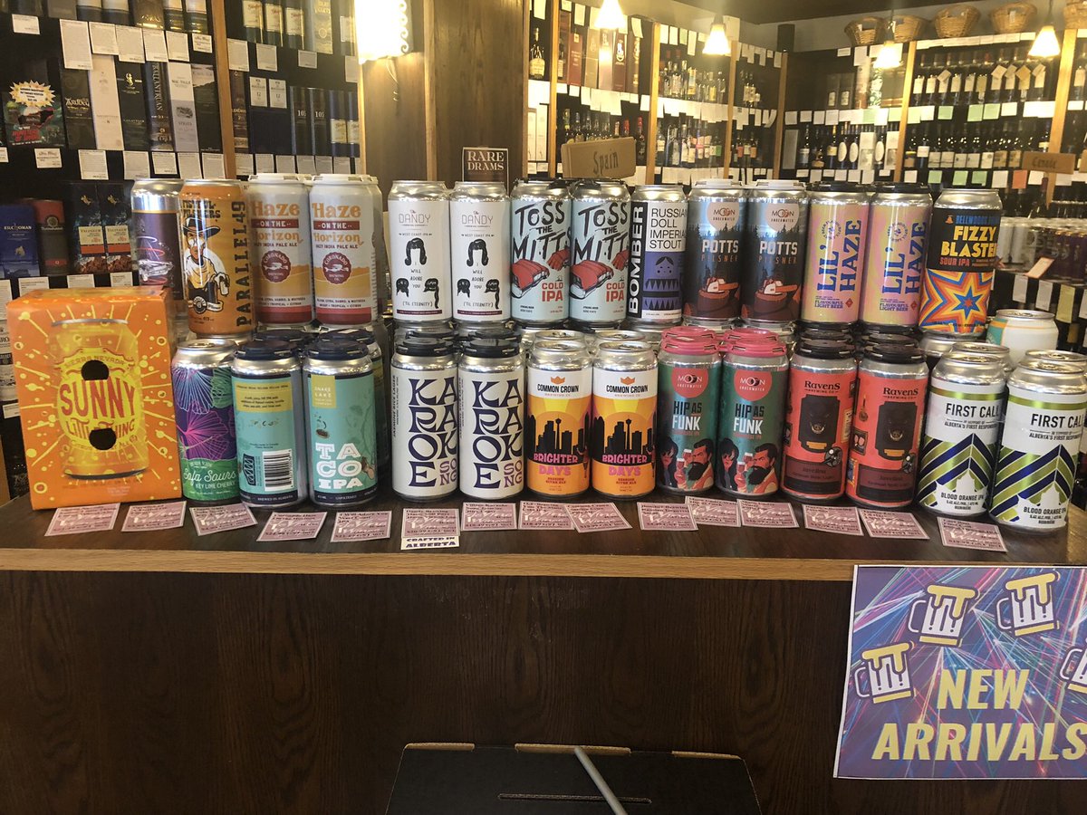 Ready for tonight’s #BattleofAlberta? We have a great selection of half-bottles(and full bottles 😉) as well as local craft beers! Come on down and pick some up before the game starts this evening! Open until 6! #LetsGoOilers #downtownedmonton #downtownyeg #wineloversedmonton