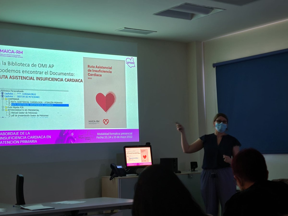 carprimur's tweet photo. 📚Formación MAICA ENFERMERÍA área 8!

🔎 Diagnóstico de IC.
💊 Tratamiento farmacológico.
❤️ Educación y autocuidado.
🏥 Coordinación multidisciplinar.

✅Muchas gracias Amparo por tu capacidad de convocatoria y por ayudarnos a hacer verdaderamente equipo con enfermeras de AP. https://t.co/l0cg1kDaJQ