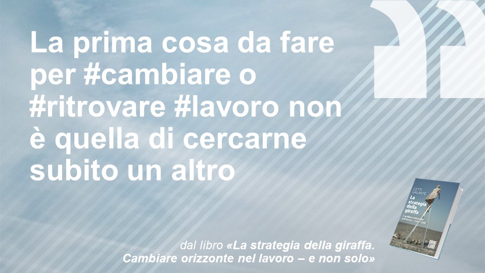 Prima occorre farsi domande per orientarsi nella direzione giusta e capire l'indispensabile; punti di #forza e di miglioramento. #autoconsapevolezza è la parola chiave per nuovo #lavoro #lastrategiadellagiraffa #cambiamento #energia @INTOO_Italia <a href="/edamianieditore/">EnricoDamianiEditore</a>