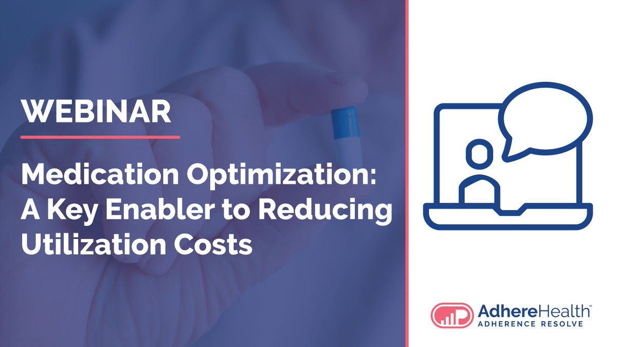 AdhereHealth's tweet photo. Want to Learn How to Reduce Utilization Costs and Improve Quality of Care? Join @AdhereHealth for our Free Live Webinar on June 23rd. Register Now! #AdhereHealth #AdherenceResolved #MedicationAdherence #ReduceUtilizationCost #ImproveQualityofCare
https://t.co/cIvdPM4ZVY https://t.co/wwIbZfVhbS