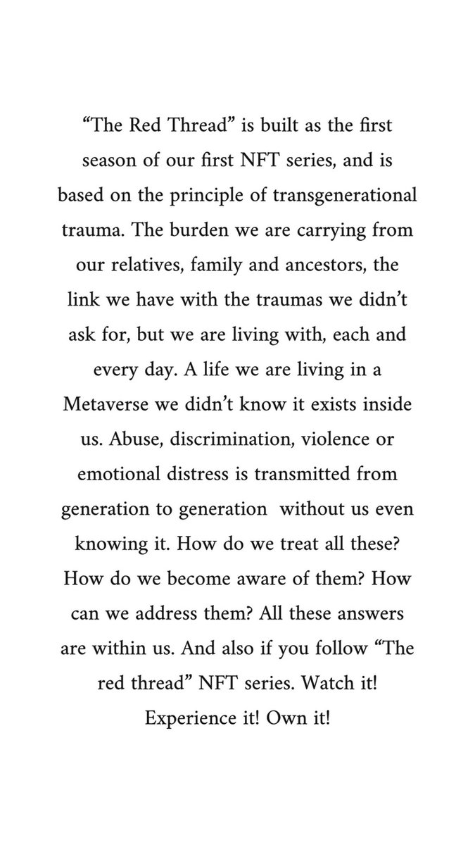 The Red Thread - This Friday 
<a href="/RazvanVasilescu/">Razvan Vasilescu</a> <a href="/SSilentStrike/">Silent Strike</a> 
#NFT #NFTCommumity #nftart #NFTartists #NFTshill #nftphotography