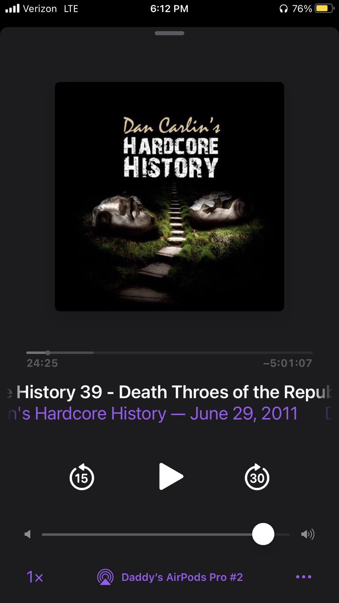 NotForPuzzles's tweet photo. @HardcoreHistory over a decade since you adapted into an EVEN LONGER form podcast 🤯
#clodius https://t.co/nebny8YeGp