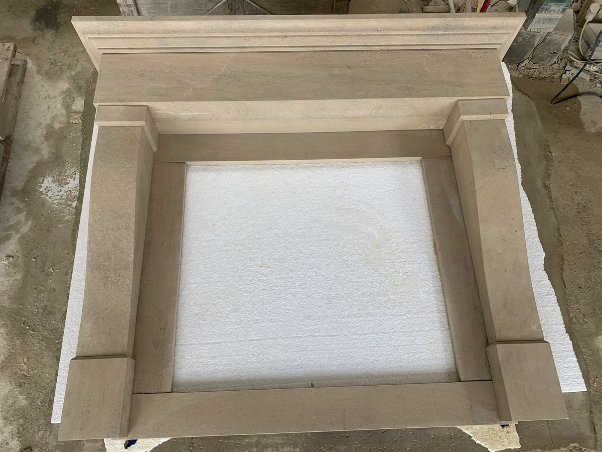 DimensionalSton's tweet photo. Large Limestone fireplace wrapped up today, this was 1 of 2 for the same customer! Bespoke made to measure surround using our British Limestone #StoneMasonry #HandCarved #StoneCraft #SolidStone #Genuine #ProperJob #BritishStone https://t.co/ammCglrnLU