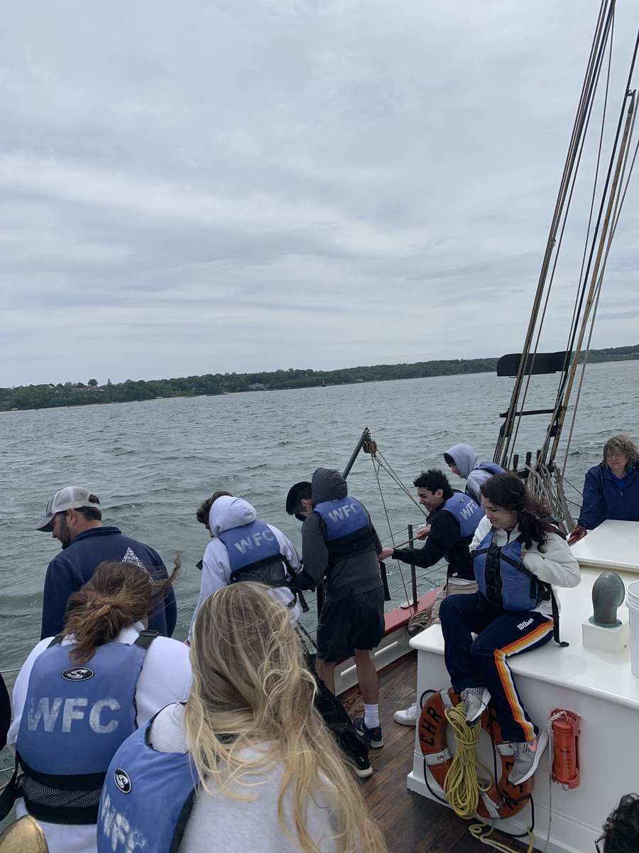 Marine Biology fieldwork on the historic Christeen! <a href="/OBENSchools/">OBEN Schools</a> <a href="/OysterBayHS/">OBHS</a>