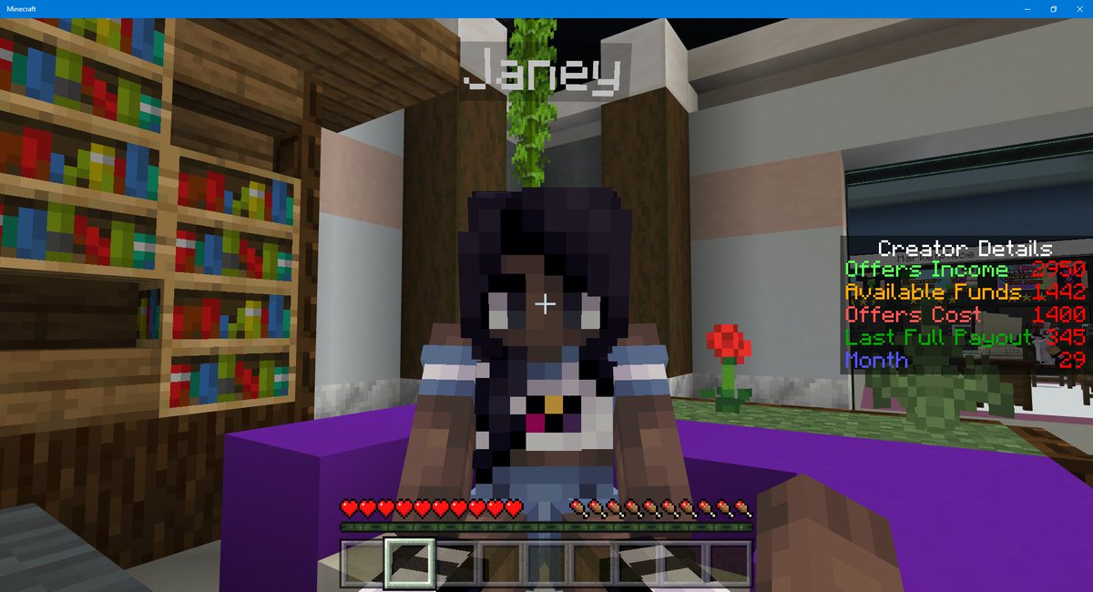 _JaneyLaney's tweet photo. JANEY IS IN @Minecraft NEW MAP BY @Jigarbov! 

FREE MAP in celebration of @MinecraftMarket turning 5 🎂🎂🎂🎂🎂!!! 

This map features many AMAZING people including @HelenAngel as players see what it takes to be a marketplace partner!

CHECK OUT MY VIDEO

https://t.co/2BmEtWCBlI https://t.co/CNs5P3sQYH