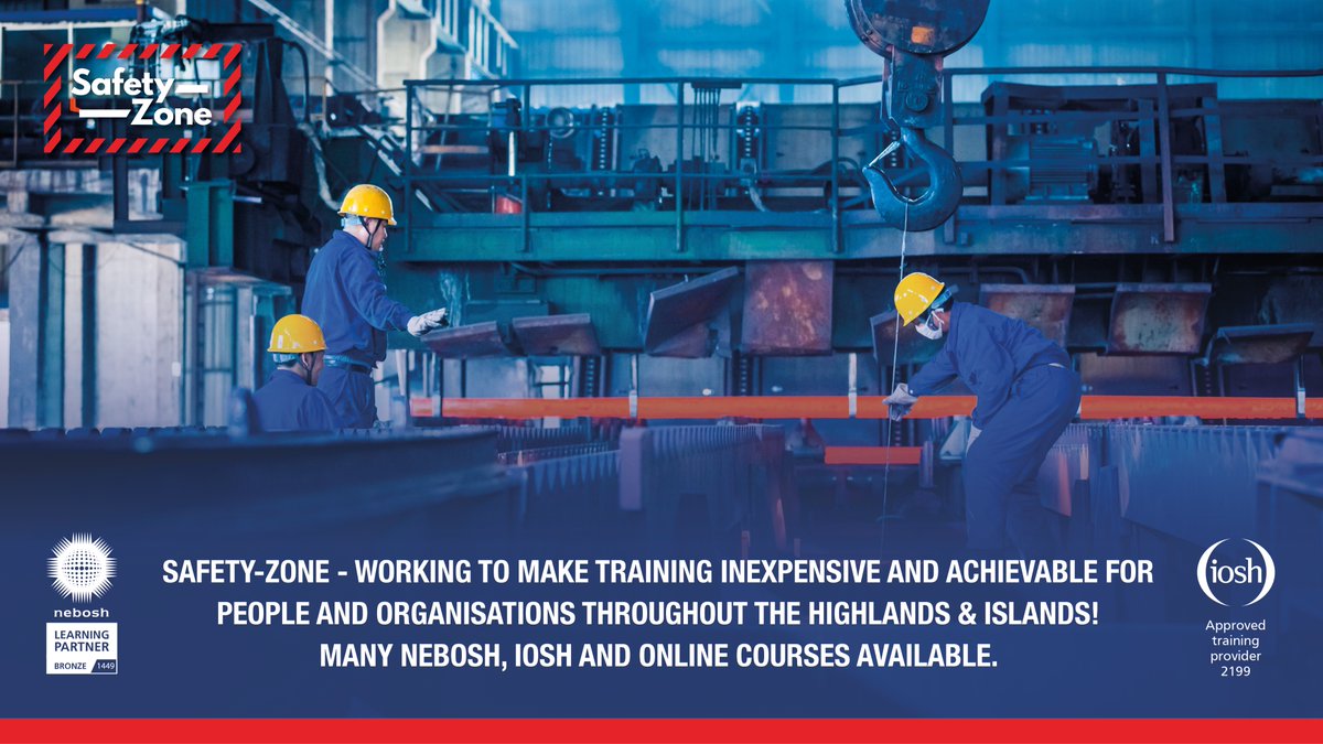 Safety-Zone - working to make training inexpensive and achievable for people and organisations throughout the Highlands &amp; Islands! Many NEBOSH, IOSH and online 
courses available. safety-zone.scot