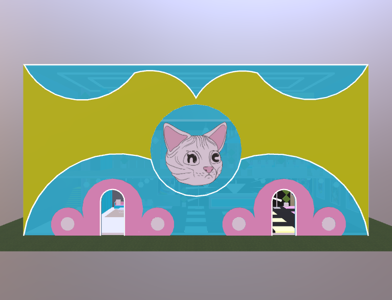 🤖🐱DECENTRALAND UPDATE🐱🤖

Our team has been hard at work building out looks for the NUDIE COMMUNITY <a href="/decentraland/">Decentraland</a> hangout spot! Feast your eyes on a couple design option sneak peeks of our new digital digs.👀👇

Which do you love most?!
♻️RT For Option 1
♥️Like For Option 2