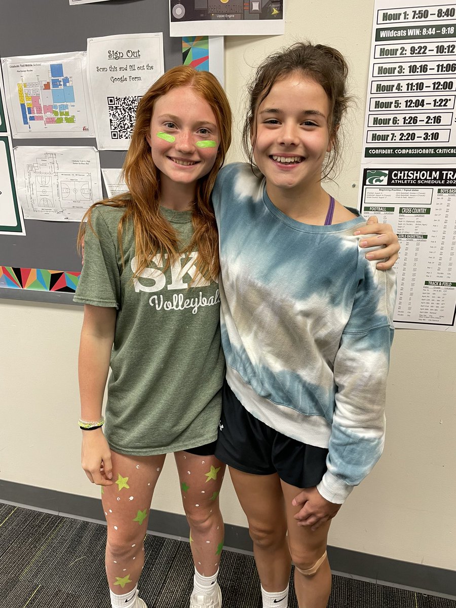 MeganRHankins's tweet photo. Last full day of school and we have a pizza party to celebrate our Wildcat Elite in fitness testing! Congrats to all out 6th, 7th, and 8th grade PE students! @CSTWildcatsMS @TotteBoyd @OlatheMSPE #cstfinishline https://t.co/q6ON7kXLmC
