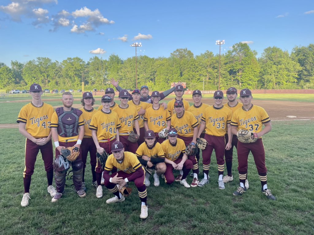 KHSTigerNation's tweet photo. VARSITY BASEBALL SEMIFINAL SECTIONAL GAME 

📅 Wednesday, May 25th
📍 Gruner Field, Miller Middle School
⏰ 4pm
❌ Newburgh Free Academy

Get out &amp; show your #TigerPride as Varsity Baseball @Top_Tiger hosts @BaseballNFA for the @SectionIXSports Semifinal Game. 👏 https://t.co/nLHx8gZbpg