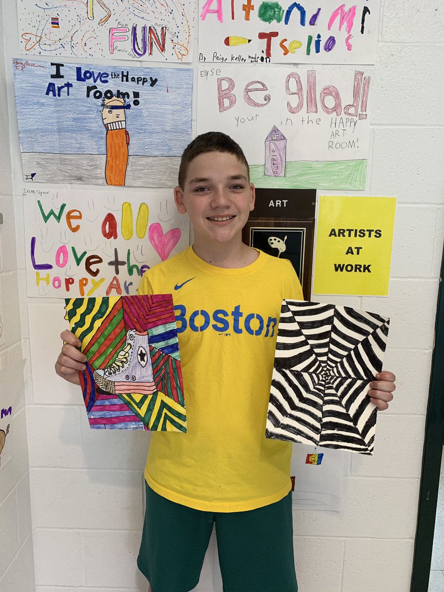 Artist of the month! Congratulations Anthony! <a href="/NSDArts/">Nashua School District Art</a> <a href="/newsearles1/">New Searles Elementary</a> <a href="/NASHUASCHOOLS/">NashuaSchools</a> #happyartroom #newsearlesartists #arteducationmatters