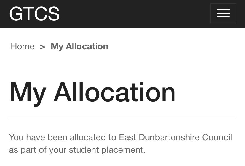 Over the moon to have been placed in East Dunbartonshire Council for my probation year next year! Can’t wait to find out my school and class🥰🥳 Roll on August 💖👩🏼‍🏫