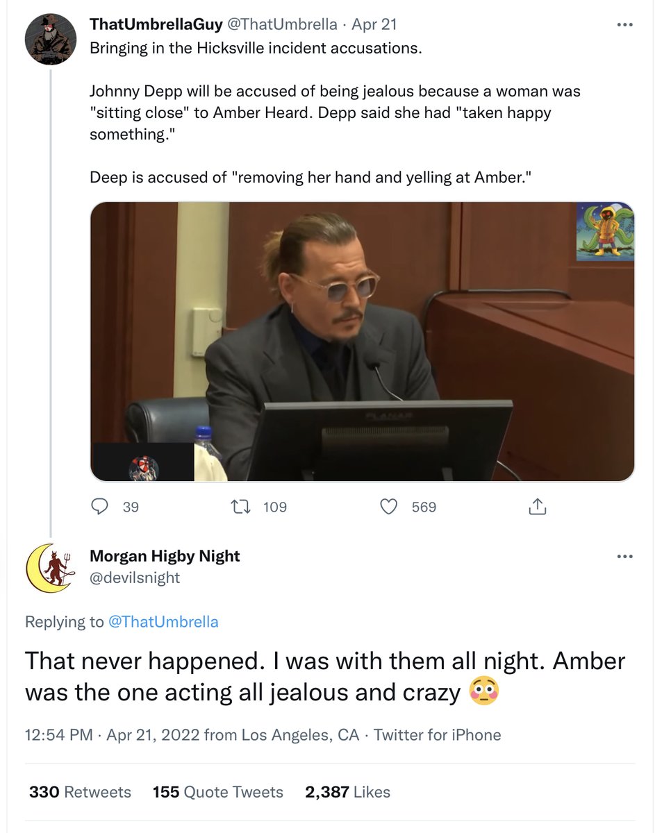 Neoamericangoth's tweet photo. UN-redacted lol.
Getum’ Mr. Knight!
#IBelieveJohnnyDepp
#JusticeForJohnnyDepp
#ElaineIsLoosingGround
#ScaredMuch
#GoTUG! https://t.co/HpdQPLyoZY
