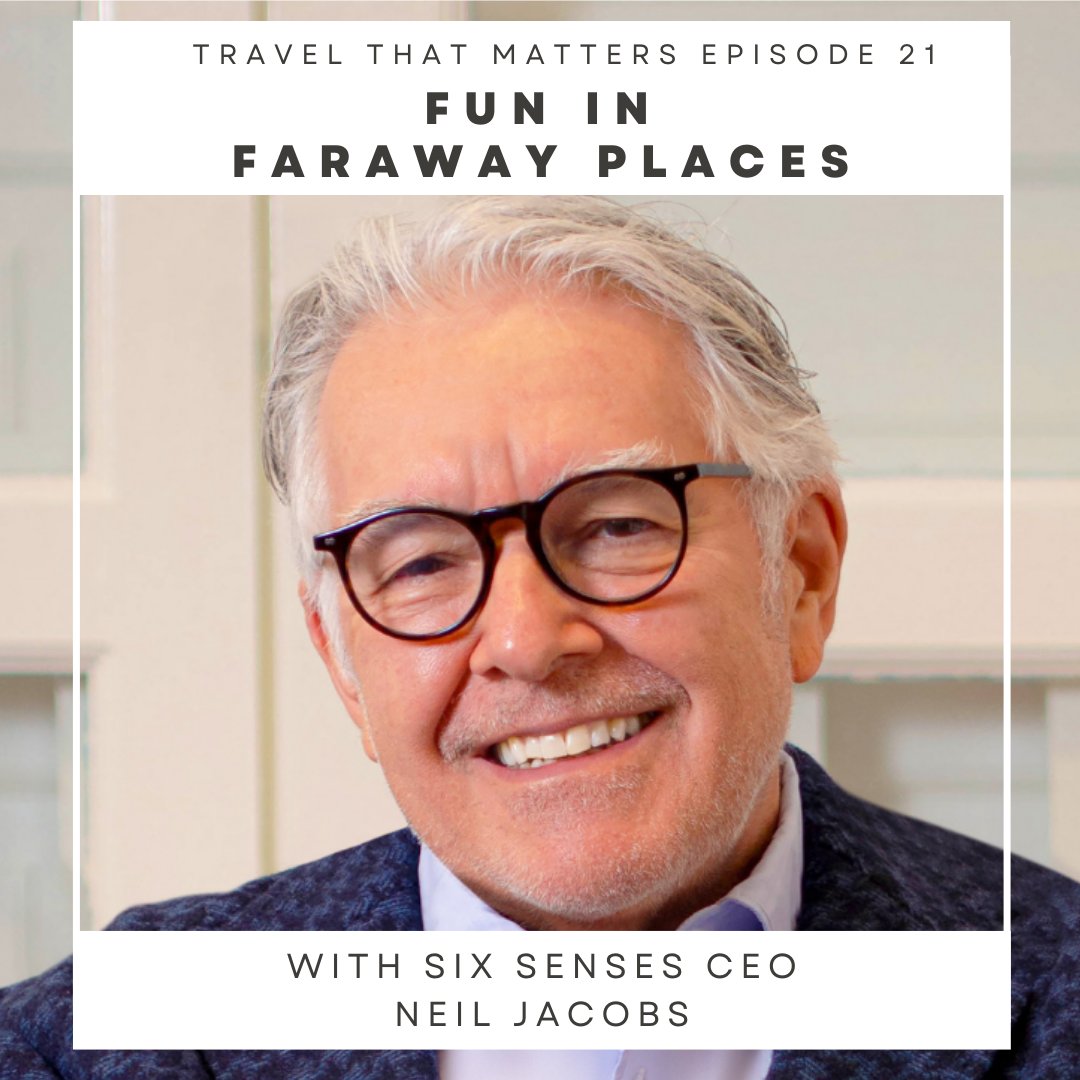 <a href="/neilbjacobs/">Neil Jacobs</a>, the CEO of #SixSensesResorts, joins 
<a href="/BWallinTravel/">Bruce Wallin</a> to explore the exotic locations of his company’s resorts - from #India, #Israel, #Brazil &amp; #Ibiza. 

Tune into Episode 21 of #TravelThatMatters to learn more: link.chtbl.com/IQgGzc0K

#luxurytravel #travelpodcast