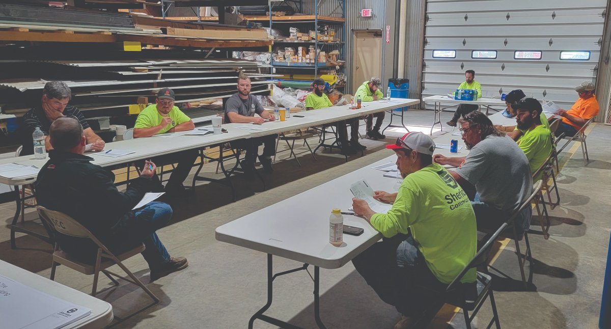 Sheridan_Const's tweet photo. Sheridan Construction has started our Workforce Training &amp; Professional Development agreement with KVCC. Blueprint reading class has started. 

Thanks to our employees for keeping Sheridan at the top of our industry.

#sheridanconstruction #communitycolleges #workforcedevelopment https://t.co/iTM1ZS8cb0