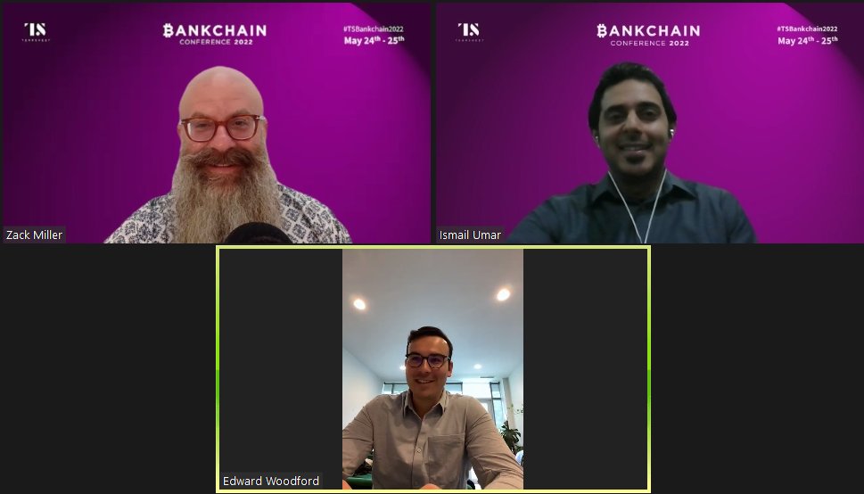 tearsheetco's tweet photo. Next up in Bankchain: Edward Woodford, CEO, and founder of @ZeroHashX and Tearsheet's Ismail Umar on the problems which FIs look to crypto to solve, Metaverse tokens, and more.
Register to tune in here: https://t.co/2lHyEiW2db
#TSBankchain2022 #crypto #blockchain #Tearsheet https://t.co/7Qf0Gn1mn7