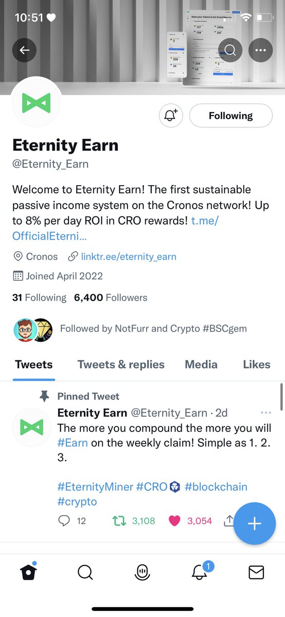 BIGWINSSSSSSSSS's tweet photo. @furrincrypto @Eternity_Earn Done https://t.co/9agQXPPlM7