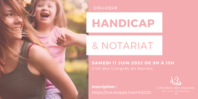 notaires44's tweet photo. 📢Venez participer au colloque "Handicap &amp; Notariat"
organisé le 11 juin 2022 de 9h à 13h à la Cité des Congrès de #Nantes | Profitez de ce temps d'échange privilégié avec les #Notaires de #LoireAtlantique
📌https://t.co/cBK7RK7NHF | colloque gratuite et sur inscription. https://t.co/s8cDGwD7Fg