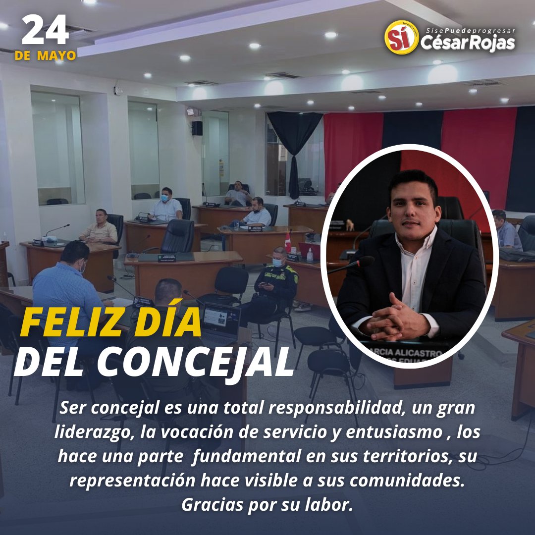 CesarRojasCucut's tweet photo. Hoy en el día del Concejal exaltamos la labor de aquellos que trabajan por mejores condiciones sociales y de desarrollo para nuestra ciudad.
En especial a nuestro amigo Carlos Eduardo García Alicastro mil felicitaciones. #SíSePuedeProgresar #GenerandoProgreso https://t.co/olKamF23Op