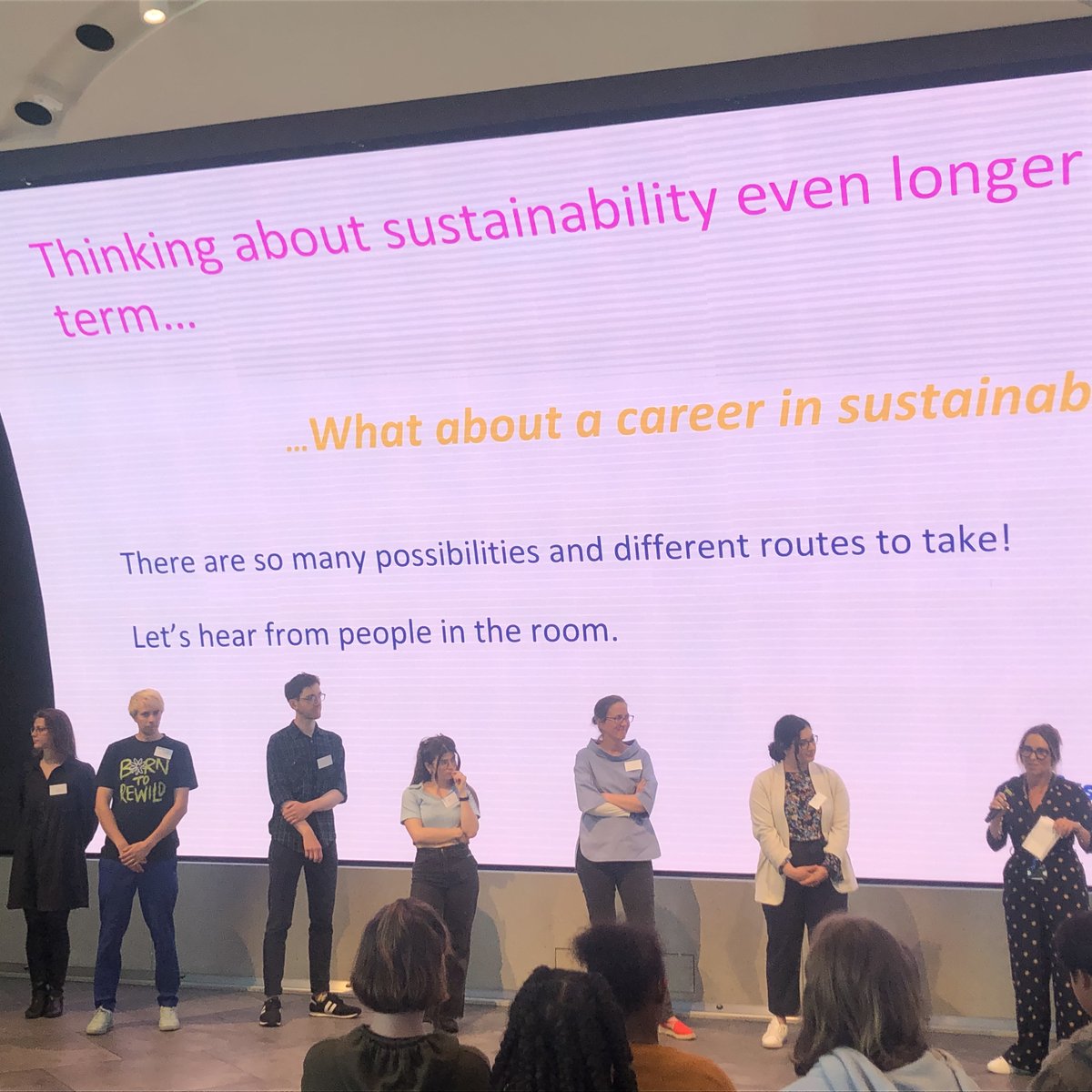 To conclude today’s event, students are listening to a talk on how they can become a sustainability professional and  the various pathways to a career in this area. #SustainersFest <a href="/ThinkDoCamden/">Think & Do</a> <a href="/CamdenCouncil/">Camden Council</a>