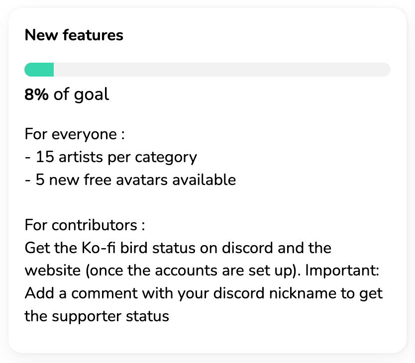 kofi_button's tweet image. Music trivia game @SongTriviaGame are raising money on Ko-fi to develop new features and perks for their community!

✨ ko-fi.com/songtrivia2

#Kofi #SupportDevelopers