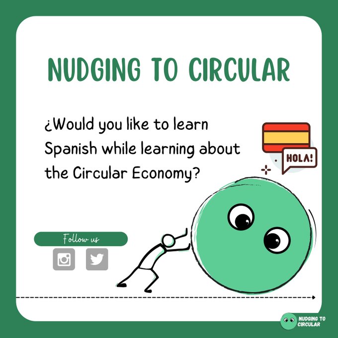 ISOVERes's tweet photo. ➕Desde @ISOVERes nos sumamos a la campaña de @NudgingToCircle de @La_UPM para fomentar el cambio al nuevo modelo de producción y consumo que propone la #economiacircular ♻️

¡Un perfil recomendable para aprender de forma sencilla y divertida!

💛#MakingTheWorldABetterHome https://t.co/tu3voMIIO4