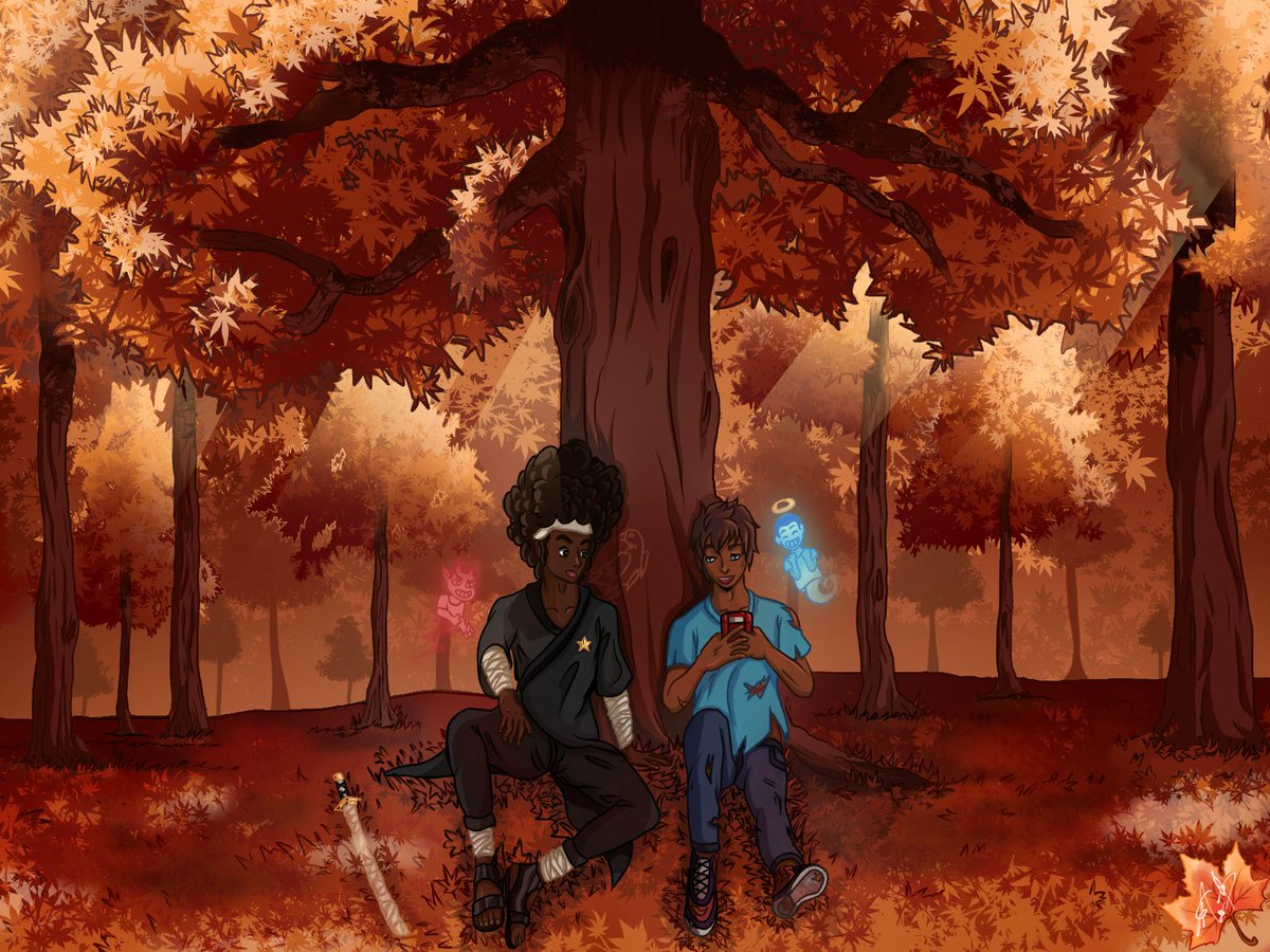 "Duas Metades"💉⭐️
Comm by <a href="/RSmuug/">Renanzin</a> Thanks for your support!!❤️🍁

#ClipStudio #DigitalArt #art #Autumn #OdisseiaRPG #Odisseia #RPG #Antiplague