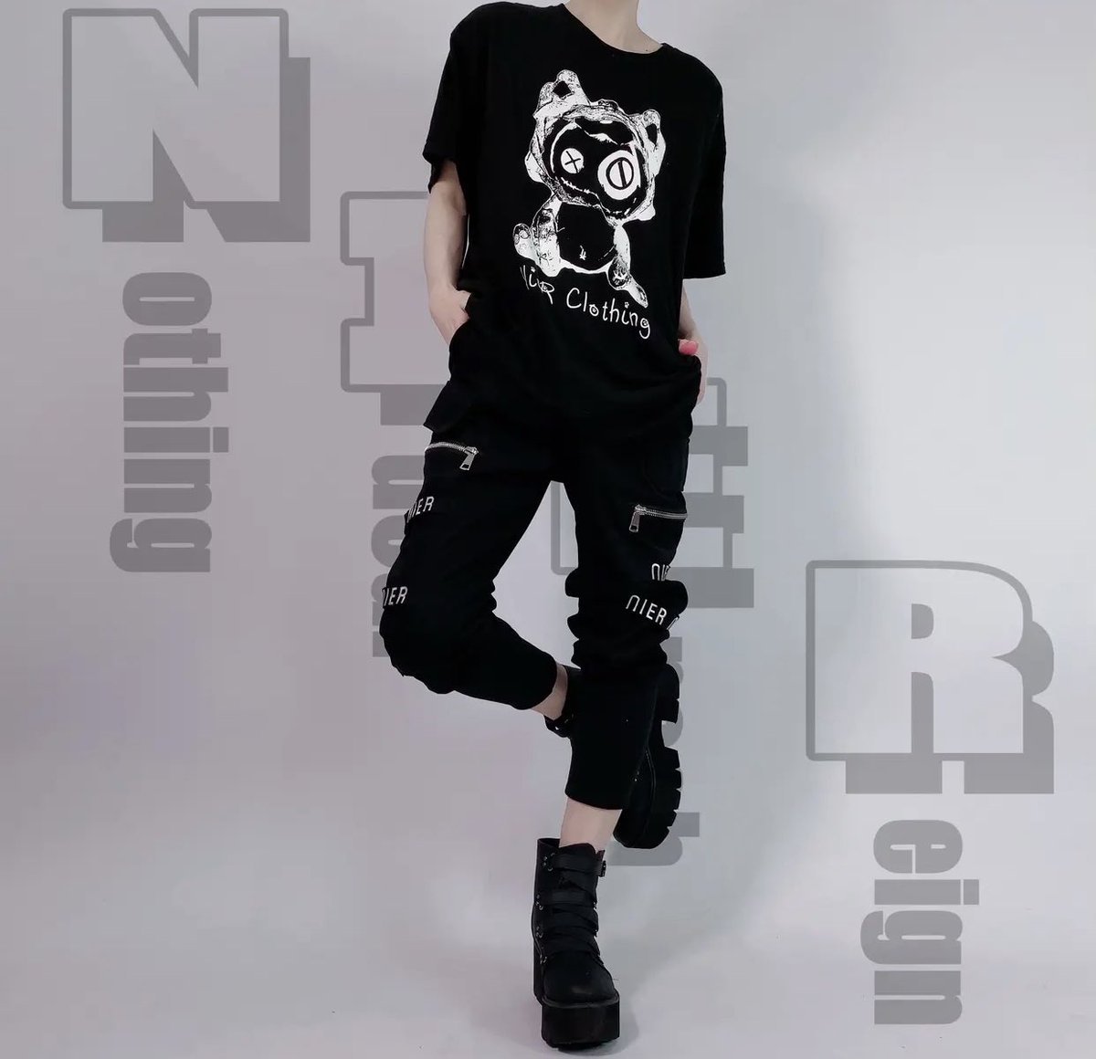 NieR_tokyo's tweet photo. 🎁本日〆切プレゼント企画🎁

【BIG POCKET付きJOGGER PANTS】

🎁3名様にプレゼント🎁

ユニセックスアイテムです🐰

◼応募方法
フォロー(@NieR_tokyo) &amp; RT
◼締切〆  本日24時

※鍵垢の方も対象内です。
是非ご参加ください🙇‍♂️🙇‍♀️ https://t.co/J6QKQ02HuK