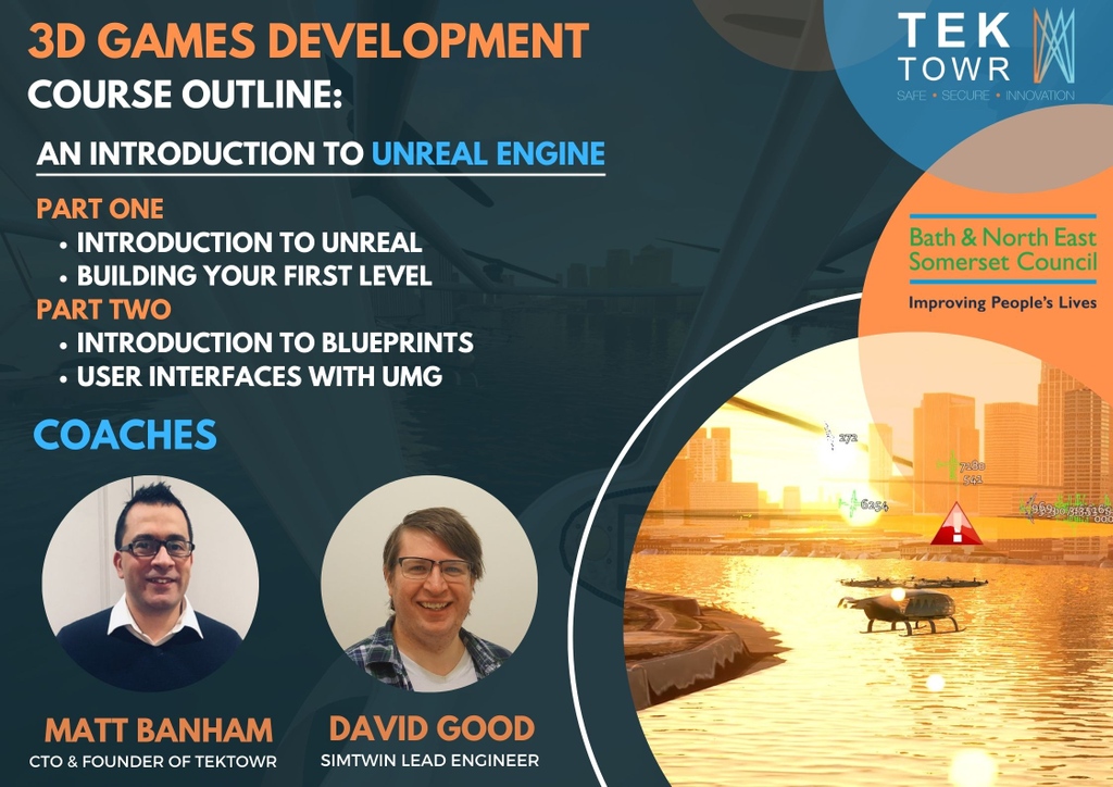 Looking to get back into work and have an interest in video game development? TEKTowr is hosting a 4-day FREE games development course! This course will take place on June 15th, 16th, 22nd, &amp; 23rd

achieveinbathnes.co.uk/3d-games-devel…

#unrealengine #gaming #gamedevelopment #epic #employment