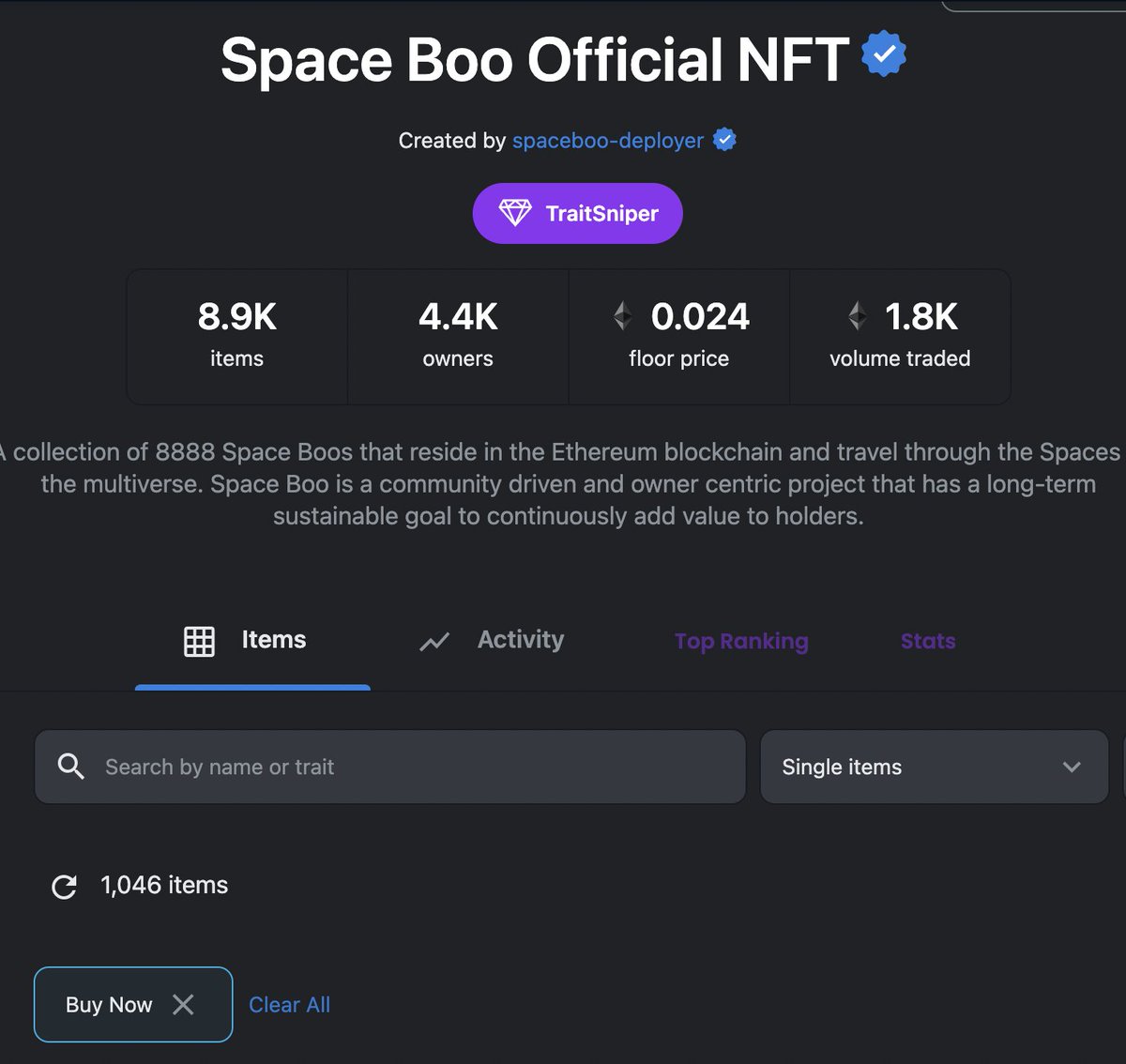 js__eth's tweet photo. @SpacebooNFT
FYI Boos !
There are only barely 12% Boos are listing...👀
Keep it in Mind..
One Boo = One Portal Gun🎁
And Portal Gun is a Stand Alone Collection ..✨
#BOOLISH #BoofollowBoo #spacebooNFT https://t.co/ZDwK0hWilN
