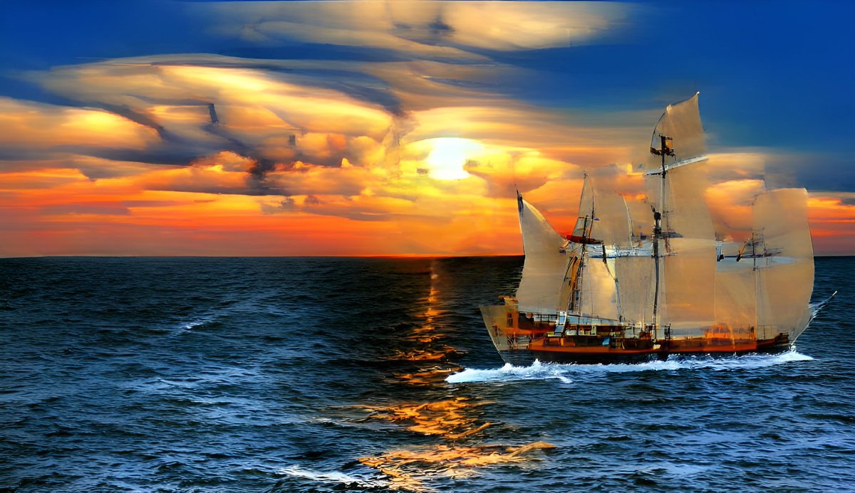 Nightcafe_Art's tweet photo. Hey NightCafe fam❤🙏

"Sailing the horizon" collection is now officially fully minted 🥳🎊

5 piece limited 1/1 collection with 2 pieces still available 🙏❤

Newest and last drop 🔥🔥🙏
Sunset Sailing 0.063 $Eth 

https://t.co/peBfJr5ssu https://t.co/t6GVVQ7m6t
