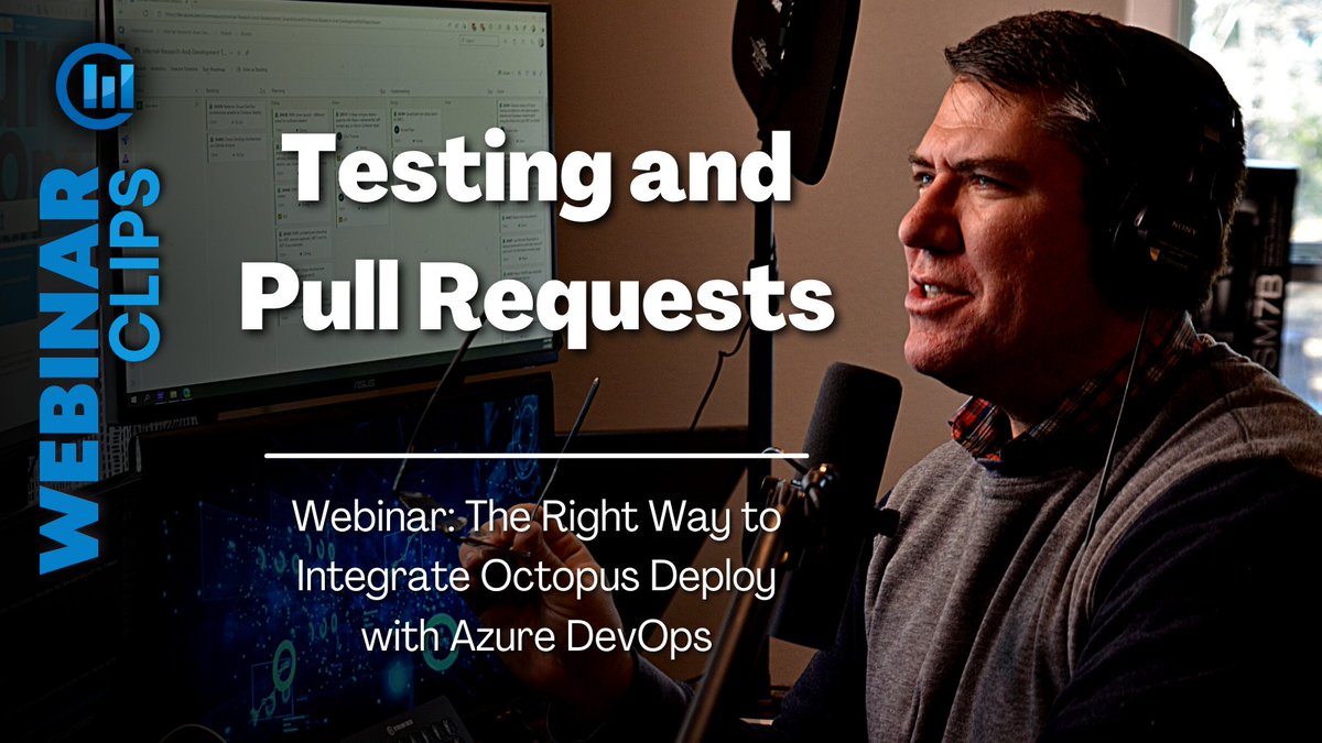 ClearMeasure's tweet image. Watch: Azure DevOps Testing and Pull Requests with Octopus Deploy, in this Webinar Clip
bit.ly/3MNmtws
#DeploymentPipeline #DevOpsEnvironment #OctopusDeploy #AzureDevOps