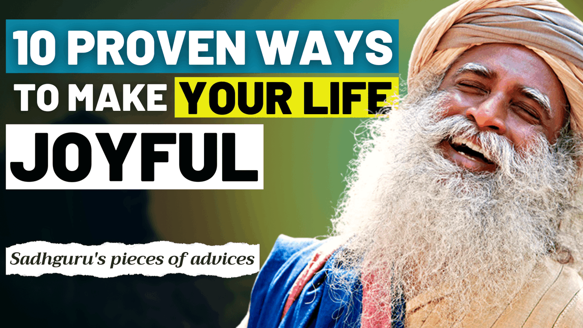syncmindaudio's tweet photo. 10 Proven Ways to Create Joyfulness | Sadhguru's Pieces of Advice https://t.co/yzTqpnRak2 #syncmind #speecheswithbinauralbeats #motivationalvideo https://t.co/6hJdvKOmHl