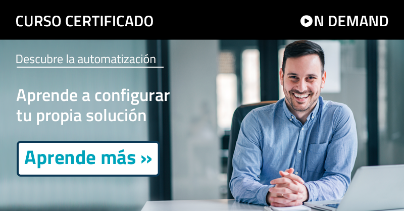 Inscríbete a este nuevo curso certificado online on demand en donde descubrirás cómo automatizar procesos 

hubs.ly/Q01btcpR0

#AutomatizaconMasterBase 
#automatizaciondeprocesos 
#automatizacion
 #transformaciondigital  
#masterbase
#configware