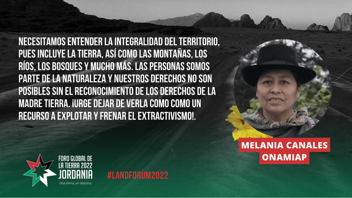 onamiap's tweet photo. 📣 Melania Canales Poma, Presidenta de ONAMIAP, participó en el panel "La tierra y la crisis climática: encontrar soluciones inclusivas e ir más allá de las promesas" 🌎🌱 del #LandForum2022
#DerechosAlaTierra
#pathwaystoclimatesolutions #VíasparaSolucionesClimáticas
#Perú https://t.co/n5GzuAPCML
