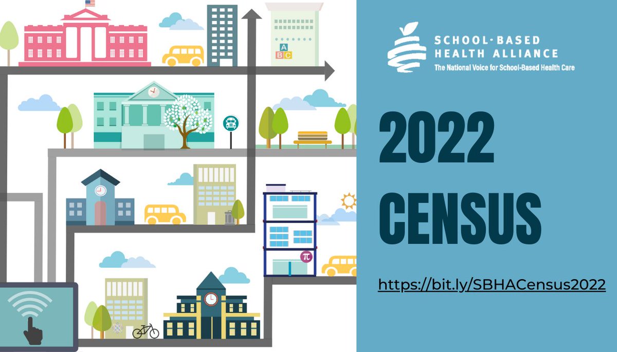 🙏Please help us learn more about your SBHC’s sponsoring and partner organizations, schools with access, funding and revenue sources, services and staffing; and sustainability activities. Fill out the Census and get more info bit.ly/3FRT1Tj
#SBHCsCount