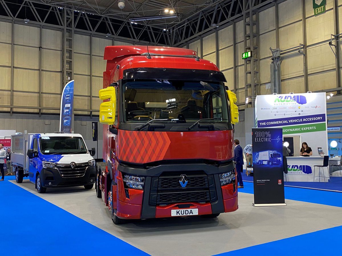 #CVShow #CVShow22

Swing by Stand E105 at <a href="/TheCVShow/">Commercial Vehicle Show</a> to speak to the truck aerodynamics &amp; accessories experts, <a href="/KudaUK/">Kuda Automotive UK</a>.

While there take the chance to explore the #RenaultTrucks vehicles on their stand - from Evolution to Electric, there's plenty of reason to head on over!👍