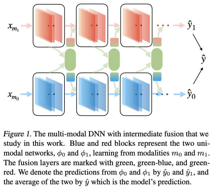 NanWu__'s tweet photo. Do you know that multi-modal DNNs trained with vanilla SGD favor one of the input modalities and yield limited generalization? Check our paper at #ICML2022 where we characterize this phenomenon quantitatively and provide methods to overcome it: https://t.co/5i6ORACB8X https://t.co/F4Wy3zBeOz