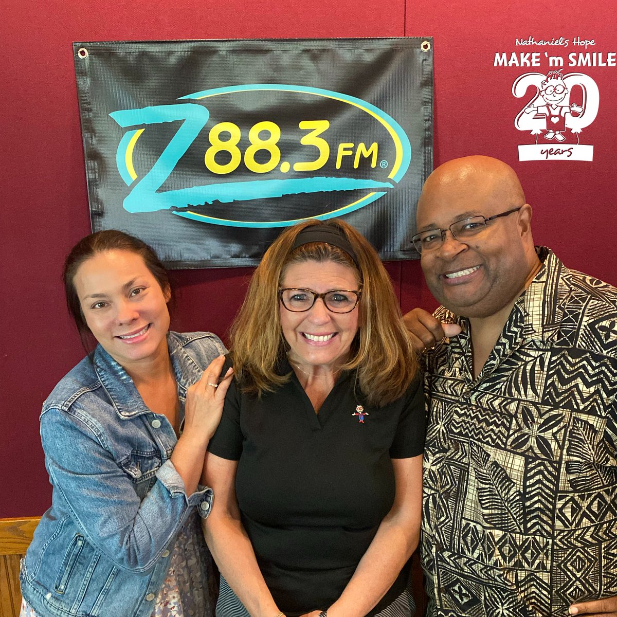 NathanielsHope's tweet photo. Excited to have On-Air Morning show team Ellis and Tyler from @Z883FM back hosting LIVE onstage from the Amphitheater at MAKE 'm SMILE!!! REGISTER NOW and be sure to say hi at the event!! #MAKEmSMILE
https://t.co/hjbkHkNxOL https://t.co/u095hoozgI