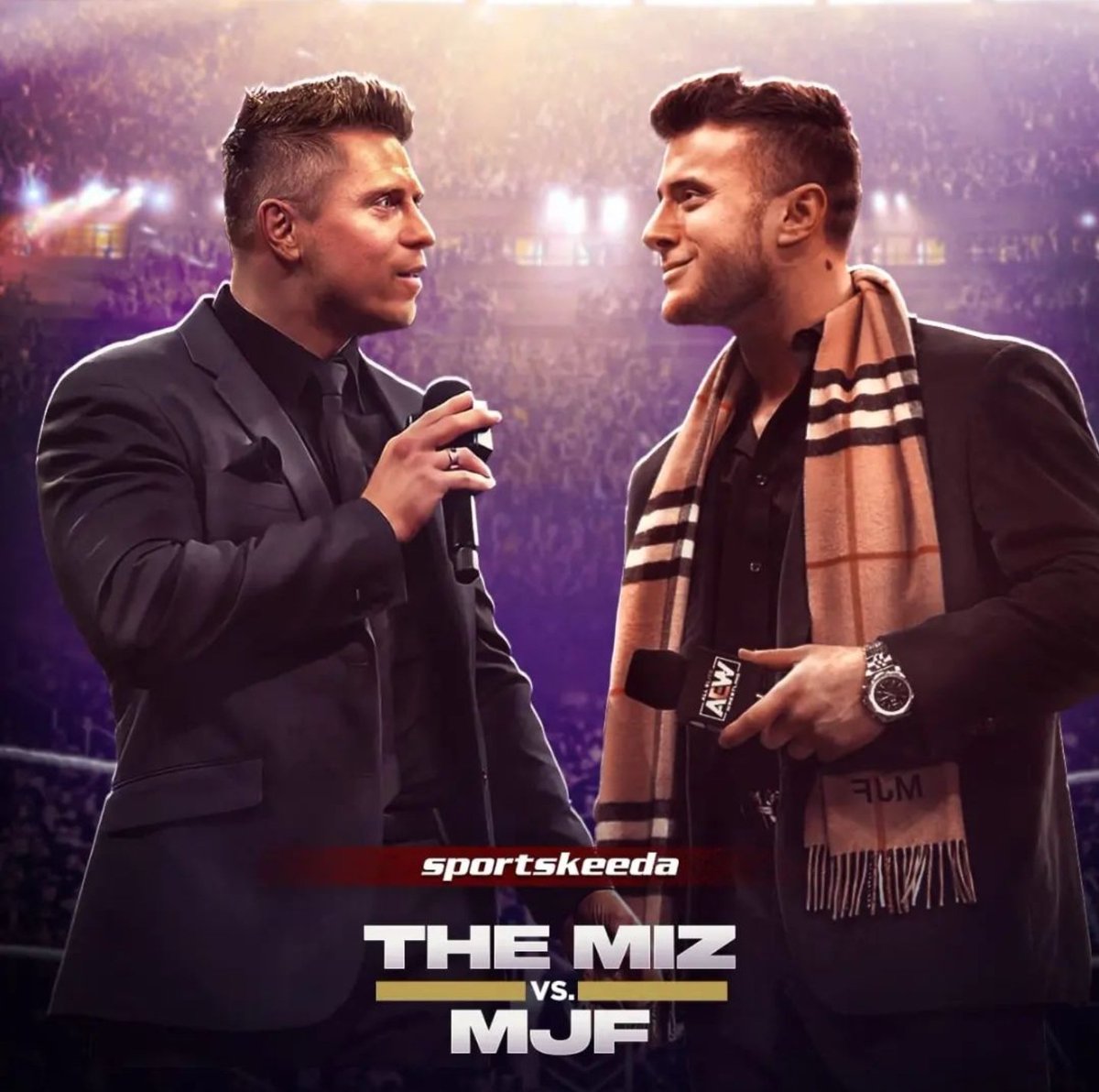 TBHX21's tweet photo. Who wants to see it?? 

@mikethemiz VS @The_MJF!!

#AEW #WWE https://t.co/gTKViFGMzZ
