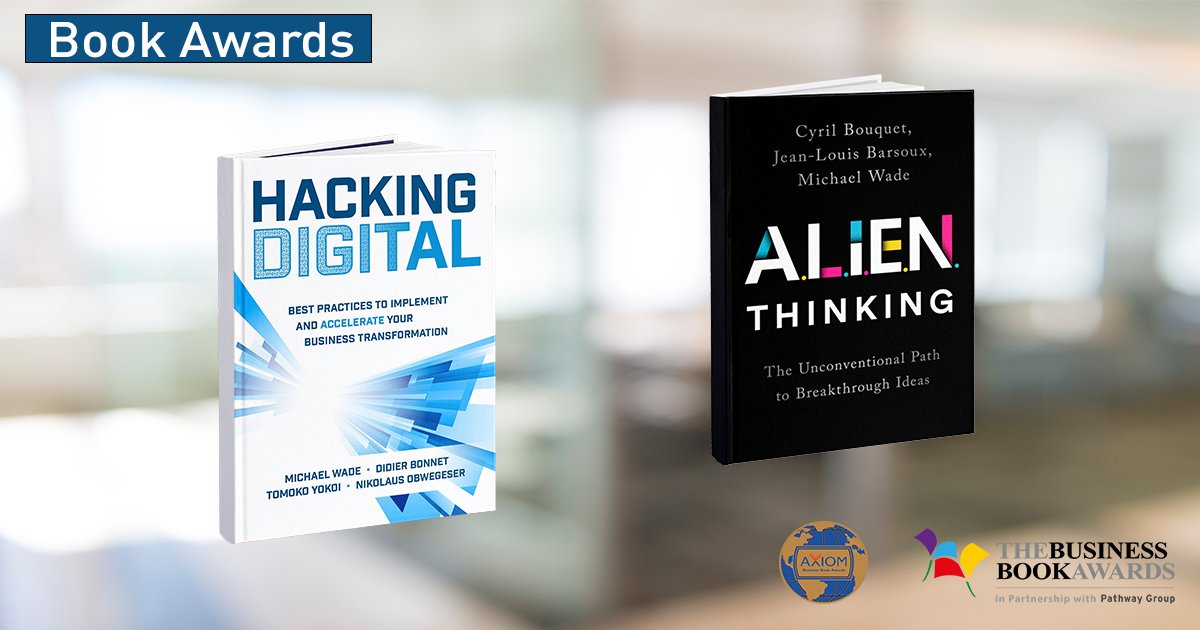 IMD_Bschool's tweet photo. IMD-authored books - Hacking Digital, #ALIENThinking and Resetting Management - recognized at two business book awards.
Learn more: https://t.co/mVRqRDQ0MU
#IMDImpact https://t.co/3MOQi9NQgX