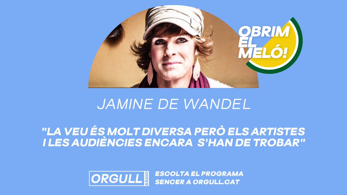 Jamine De Wandel és cantant multiinstrumentista i fa un estudi sobre cantants d'Òpera #trans que utilitzen +1 registre vocal 😱

🗯 La vam sentir en l'últim #ObrimElMeló 🍈 a <a href="/OrgullRadio/">ORGULL.cat</a>

➡️ Recupera el programa orgull.cat/lultim-obrim-e…