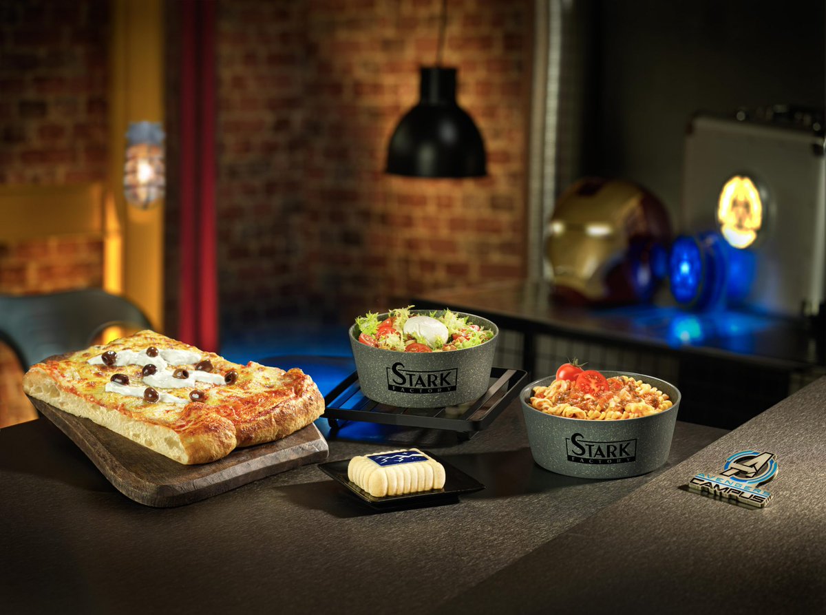 nielscaptparks's tweet photo. #StarkFactory food reveal! #AvengersCampus at #DisneylandParis. https://t.co/ApCeKQC5PM