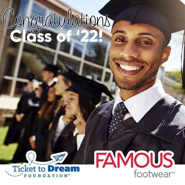 It’s graduation season and <a href="/TicketToDream/">Ticket to Dream</a> and <a href="/FamousFootwear/">Famous Footwear</a> have teamed up to celebrate our youth who are graduating. Thank you for helping our graduates feel a little famous during this monumental time in their lives!
#CASA #ChangeAChildsStory #graduation